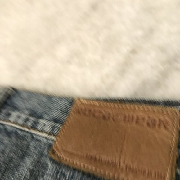 Rocawear Shorts Mens 40 Denim Carpenter Distressed Baggy Hip Hop Y2K Embroidered - Picture 9 of 14